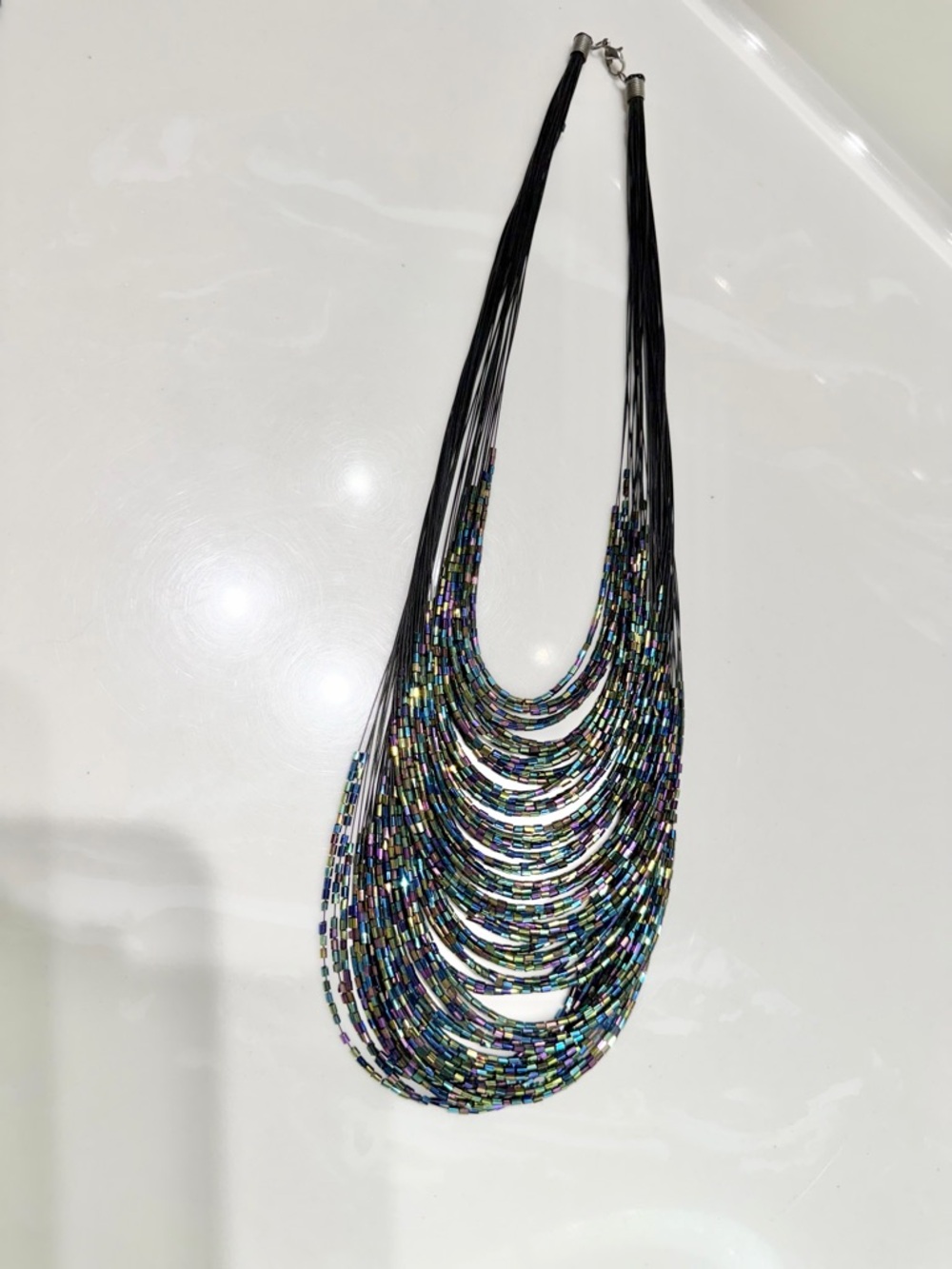 Gorgeous Multi Colored Beaded Statement Necklace